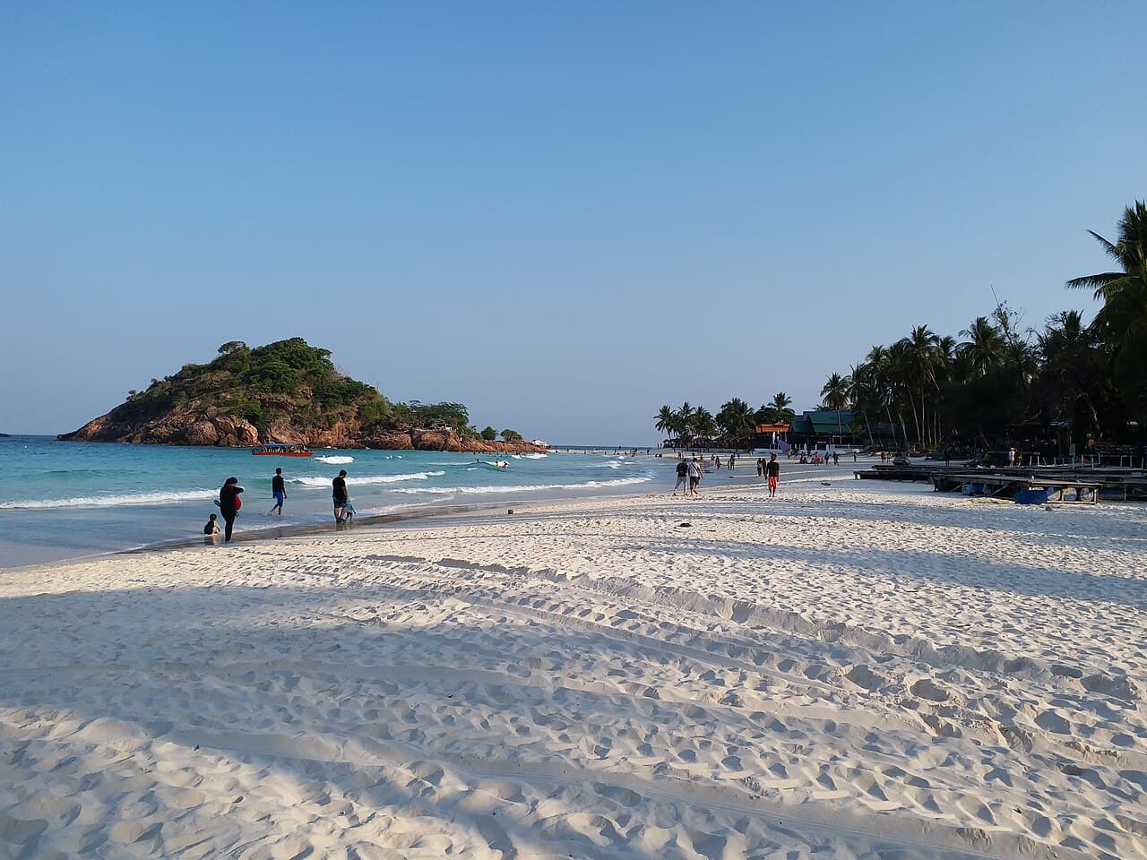 White sand and clear water on Long Beach (Pasir Panjang), Pulau Redang, near the north side where Redang Pelangi Resort sits